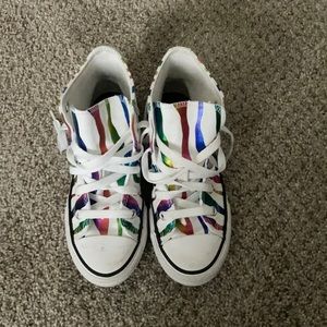 Little girls gently used high top Converse